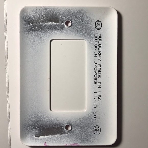 Hand Painted Rocker Switch Plate - Roses Signed - Picture 7 of 7